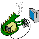 Friendly computer dragon